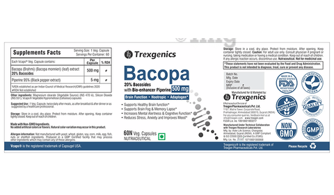 Trexgenics Bacopa Veg Capsule image