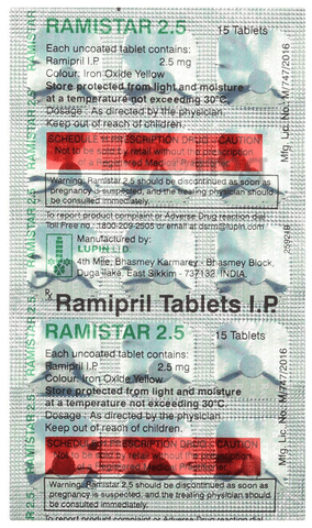 Ramistar 2.5 Tablet