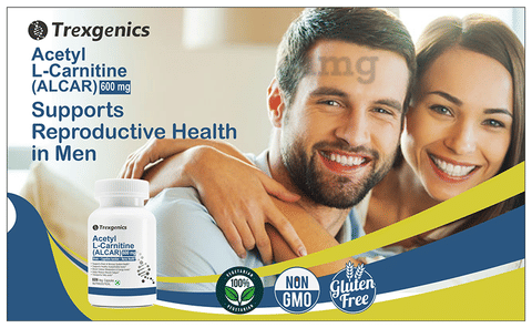 Trexgenics Acetyl L-Carnitine (ALCAR) 600mg Veg Capsule: Buy bottle of 60.0  capsules at   in India | 1mg
