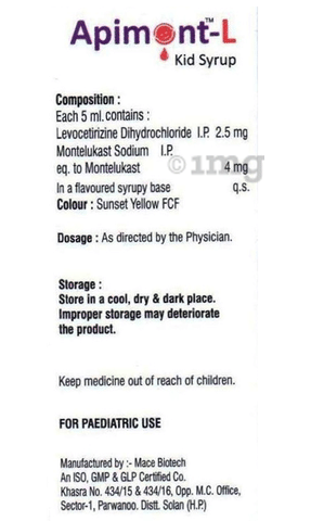 Apimont-L Kid Syrup image
