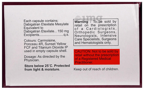 Dabiclot 150mg Capsule image