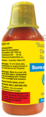 Somashield-O Oral Suspension Banana Sugar Free
