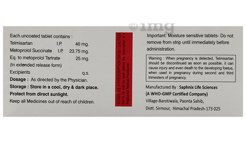 Telmecaid-M25 Tablet ER image