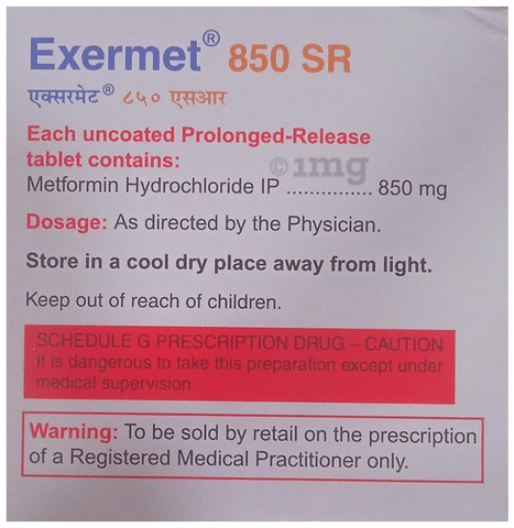 Exermet 850 SR Tablet image