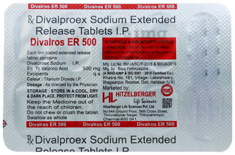 Divalros ER 500 Tablet image