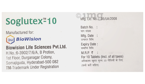 Soglutex 10 Tablet image