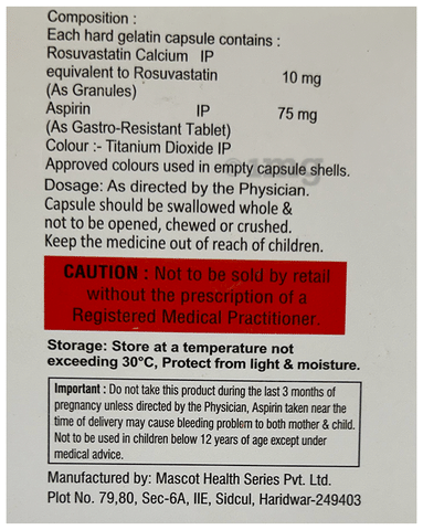 Rozalcea-ASP 10mg/75mg Capsule