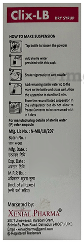 Clix-LB Dry Syrup