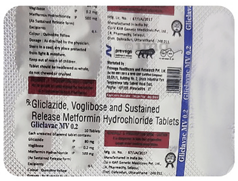 Gliclavac MV 0.2 Tablet SR image