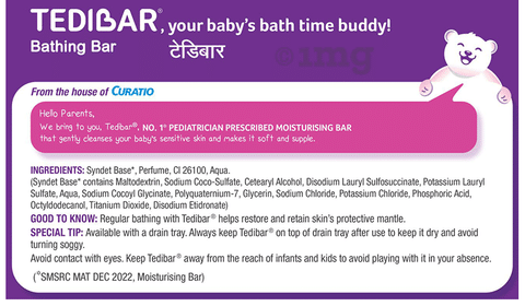 Tedibar baby soap store ingredients