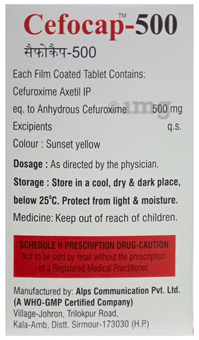 Cefocap 500 Tablet image