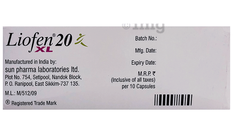 Liofen XL 20 Capsule image Liofen XL 20 Capsule image