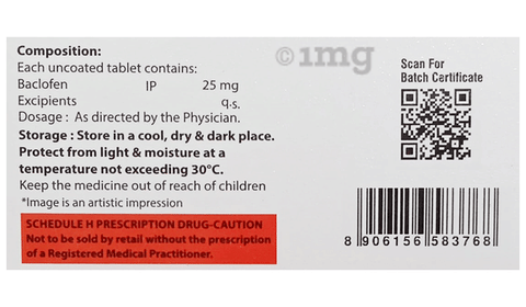 Bacloheal 25 Tablet image Bacloheal 25 Tablet image