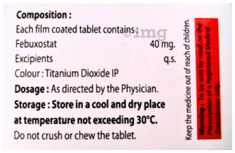 Febubrex 40 Tablet image Febubrex 40 Tablet image