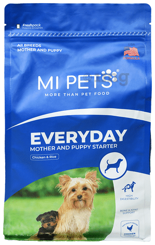 MI Pets Everyday Mother And Puppy Starter Dog Food Chicken Rice Buy packet of 1.2 kg Pack at best price in India 1mg