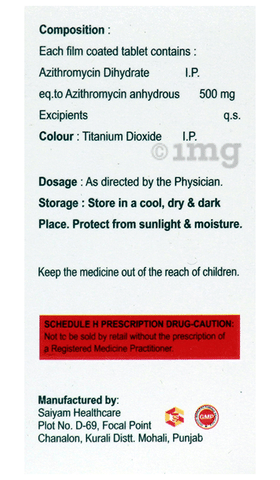 Azicure 500 Tablet image Azicure 500 Tablet image