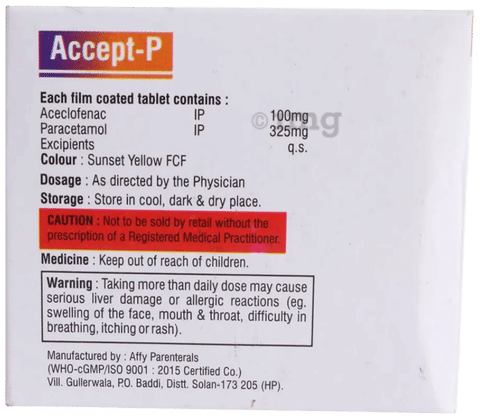 एक्सेप्ट-पी टैबलेट image