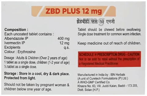 ZBD Plus 12mg Tablet image ZBD Plus 12mg Tablet image