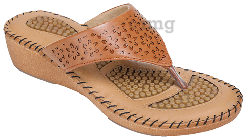 Trase Doctor Ortho Slippers for Women 9 UK Tan Buy box of 1.0
