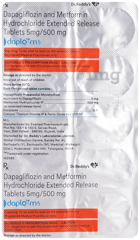 Daplo M 5mg/500mg Tablet image Daplo M 5mg/500mg Tablet image