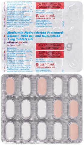 Glimulin MF Forte Tablet PR image Glimulin MF Forte Tablet PR image
