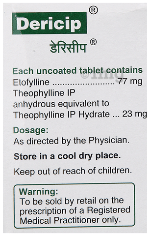 Dericip 77mg/23mg Tablet