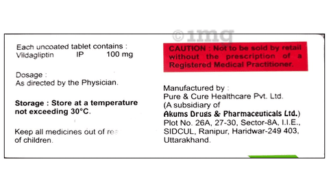 Vildadeg 100 Tablet image
