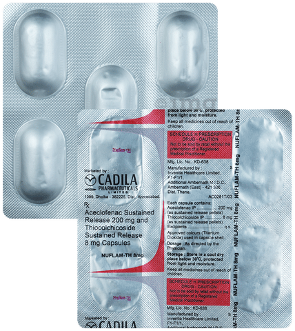 Nuflam-TH 8mg Capsule SR