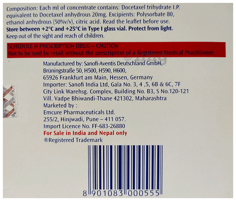 Taxotere 80mg Injection image