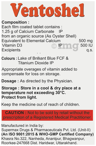 Ventoshel Tablet image