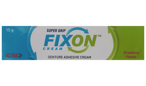 Fixon Denture Adhesive Cream | Flavour Strawberry: Buy tube of