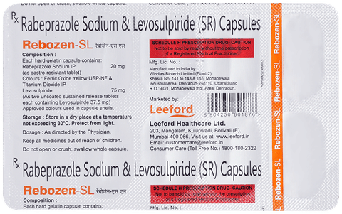 Rebozen-SL 75mg/20mg Capsule image Rebozen-SL 75mg/20mg Capsule image