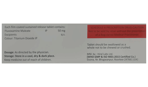 Fluvamine 50 Tablet SR image Fluvamine 50 Tablet SR image