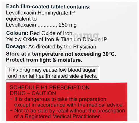 Levoquin 250mg Tablet image