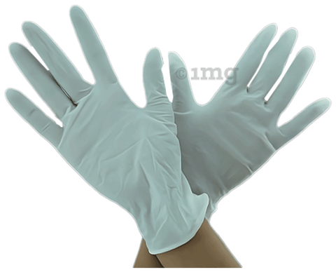 Bos Medicare Surgical Medical Grade 4G All-Purpose Latex Examination Hand  Glove Powder Free Large