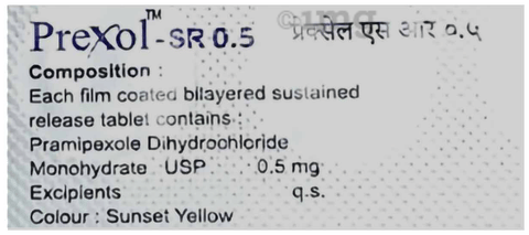 Prexol-SR 0.5 Tablet image Prexol-SR 0.5 Tablet image