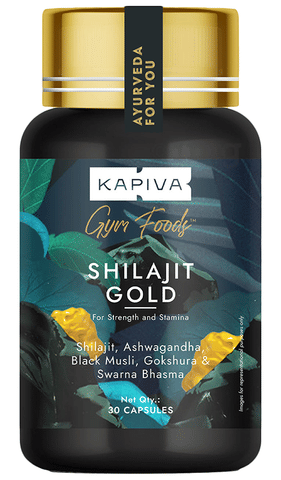 Kapiva Shilajit Gold Capsules with Black Musli, Gokshura