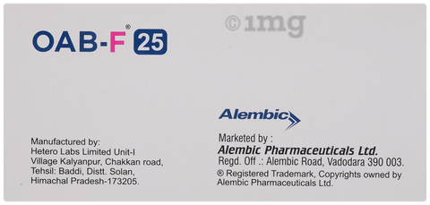 Oabf 25mg Tablet image
