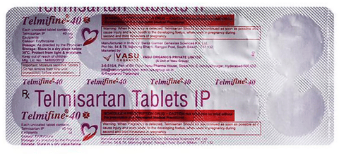 Telmifine 40mg Tablet image Telmifine 40mg Tablet image