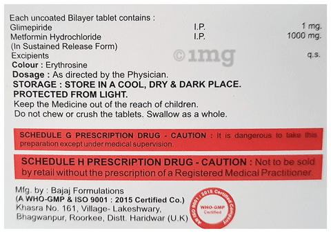 Glimivex-M1 Forte Tablet SR