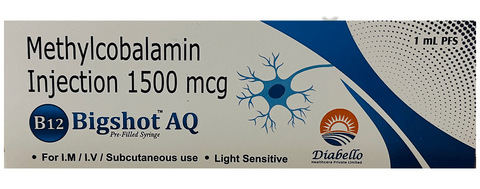 Buy B12 Bigshots AQ Injection Online: View Uses, Side Effects, Price, Substitutes