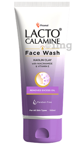 Lacto Calamine Kaolin Clay Face Wash | Paraben-Free | For All Skin