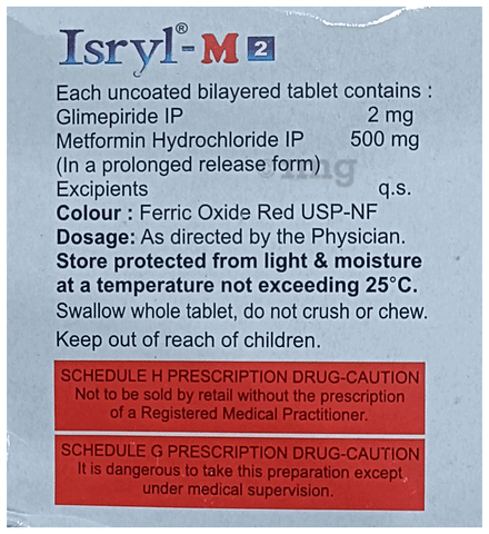Isryl-M 2 Tablet PR image Isryl-M 2 Tablet PR image