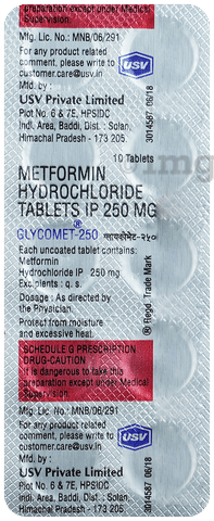 Glycomet 250 Tablet image Glycomet 250 Tablet image