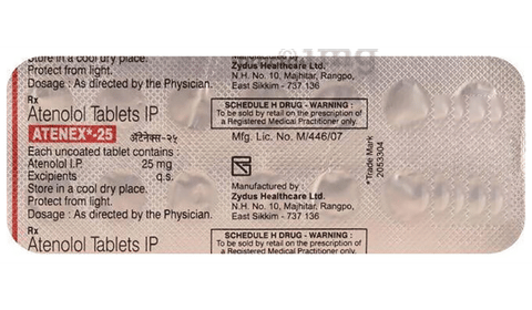 Atenex 25mg Tablet