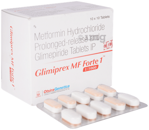 Glimiprex MF Forte 1 Tablet PR image Glimiprex MF Forte 1 Tablet PR image