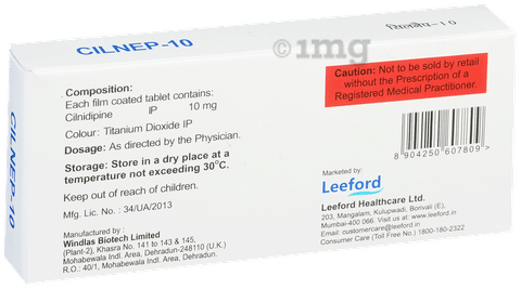 Cilnep 10mg Tablet image Cilnep 10mg Tablet image