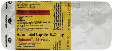 Alphadol 0.25mcg Capsule image