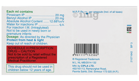 Pirox IM 20mg Injection image