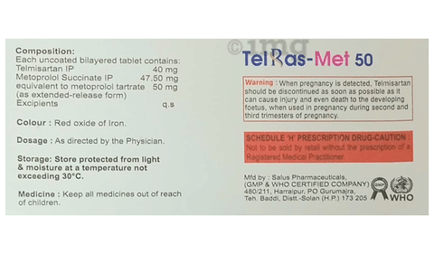 TelRas-MET 50 Tablet ER image